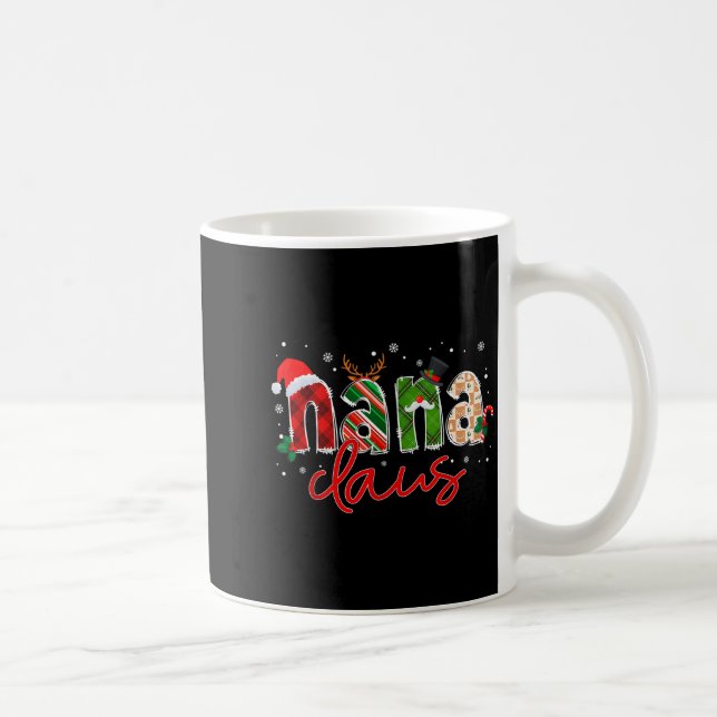Nana Claus Santa Claus Family Matching Christmas P Coffee Mug (Right)
