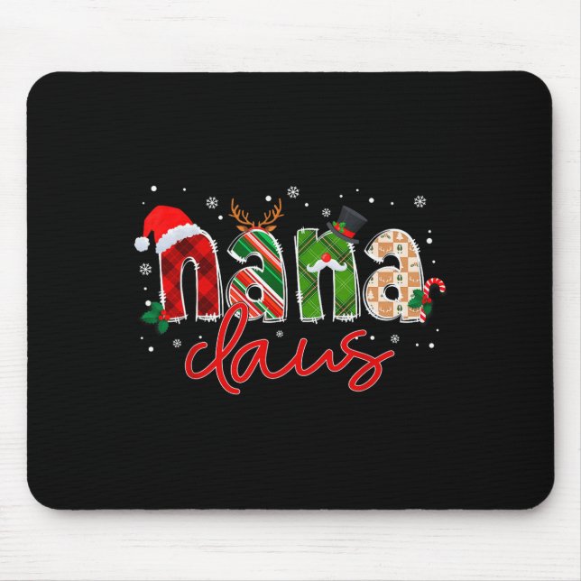 Nana Claus Santa Claus Family Matching Christmas P Mouse Mat (Front)