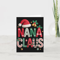 Nana Claus Santa Claus Grandma Family Matching Chr