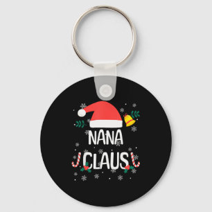 Nana Claus Santa Hat First Christmas Xmas Family P Key Ring
