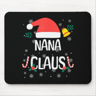 Nana Claus Santa Hat First Christmas Xmas Family P Mouse Mat
