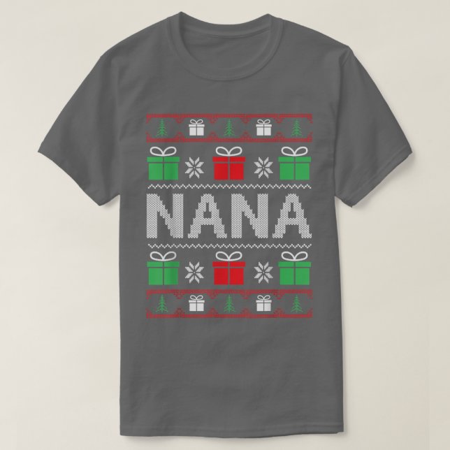 Nana Claus Ugly Christmas Sweater  (Design Front)