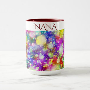 "NANA" coffee mug in multi colours.