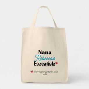 Nana Custom Name Essential Double Side Printed Tote Bag