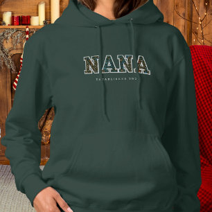 Nana customised year - dark trendy hoodie