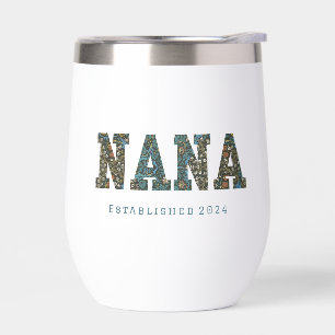 Nana customised year - trendy floral Coffee Mug