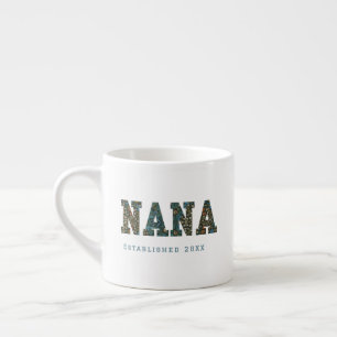 Nana customised year - trendy floral Coffee Mug