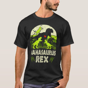 Nana Dinosaur T Rex Nanasaurus 3 Kids Matching Fam T-Shirt