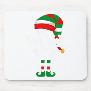 Nana Elf Family Christmas Matching Pyjamas Group X Mouse Mat