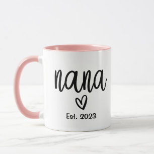 Nana Established 2023, Cute 1st Time Grandma Mug