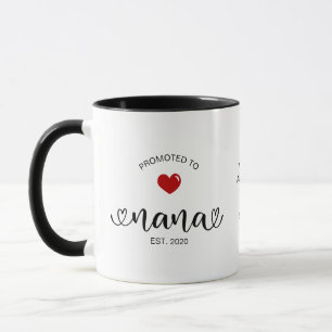 Nana Established New Grandmother Gift Mug