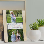 Nana First Mothers Day - 2 Photo Personalised Plaque<br><div class="desc">First Mother's Day for a fabulous Nana (editable). Create your own photo plaque using 2 of your favourite photos. The template is set up for you to personalise all of the wording, which currently reads "happy first mother's day to my fabulous Nana [baby name · date of birth · birth...</div>
