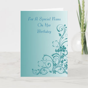 Nana Floral Birthday Card