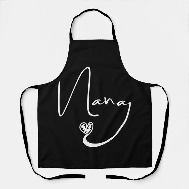 Nana For Women Grandma Christmas Gifts Grandkids Apron (Front)