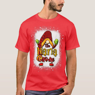Nana gnome christmas pyjamas matching family group T-Shirt
