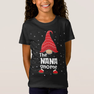 Nana Gnome Family Matching Christmas Funny Pajama T-Shirt