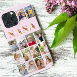 Nana Gold Flower Letters 14 Vertical Photo Collage Case-Mate iPhone Case<br><div class="desc">Gorgeous photo gift for your nana. The design features floral letters for "nana" which is printed in gold and decorated with pink lily flowers. The photo template is set up for you to add 14 of your favourite photos, all of which are displayed in vertical portrait format. This grid style...</div>