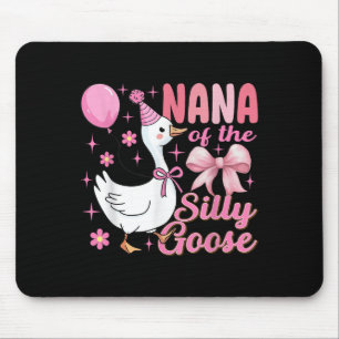 Nana Goose On The Loose Funny Birthday Matching Fa Mouse Mat