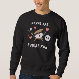 Nana Grandma Cute Pun S'more Fun Camping Treats De Sweatshirt