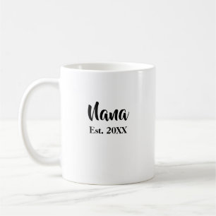 Nana Grandma Established New Grandma Mug