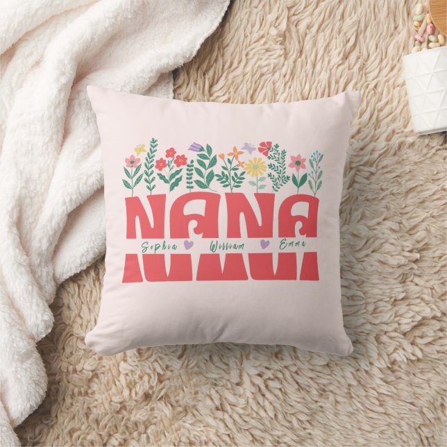 NANA GRANDMA GRANDMOTHER GRANNY -Customise it Cushion (Blanket)