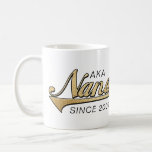 Nana Grandmom Mug "AKA Nana Since..."<br><div class="desc">Nana Grandmom Mug "AKA Nana Since... " Personalise by deleting, "AKA Nana Since 2009" and "We love you so much, Steven, Sarah, Karen, Robbie and Shana." Then choose your favourite font style, size, colour and wording to personalise your mug! Create a simply simple gift by adding some goodies to the...</div>
