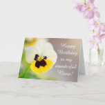 Nana, Grandmother Pansy Birthday Card<br><div class="desc">Show your awesome Nana how special she is with this beautiful pansy card. Personalise the message and create your own unique greeting. Thanks for looking and hope you enjoy! Photos ©Christine Greenspan</div>