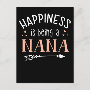 Nana Happiness Family Grandmother Love Postcard