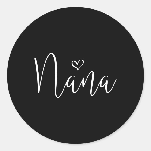 Nana He For Grandma Mother'S Day Classic Round Sticker (Front)