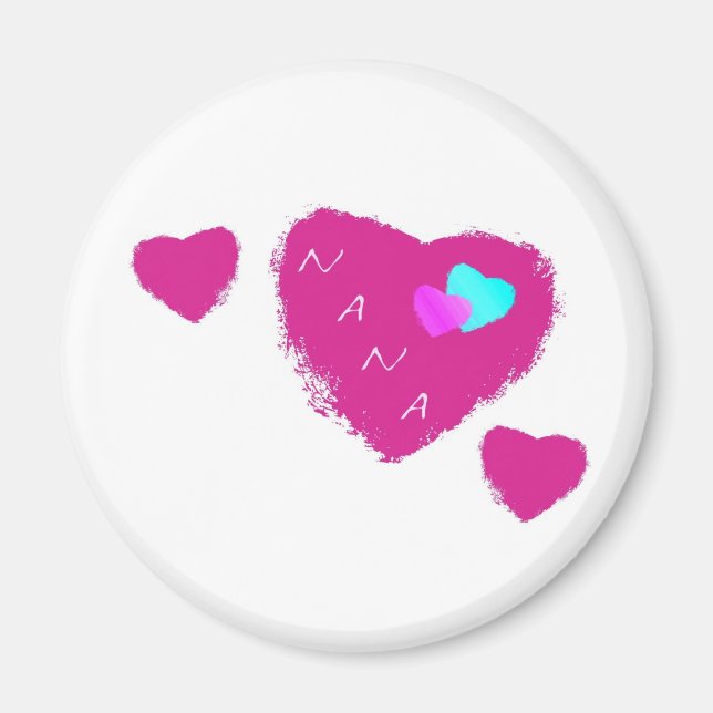 Nana Hearts Magnet (Front)