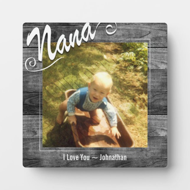 Nana I love You Photo Plaque (Front)