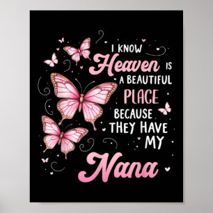Nana Is My Guardian Angel In Heaven Memorial Day Poster