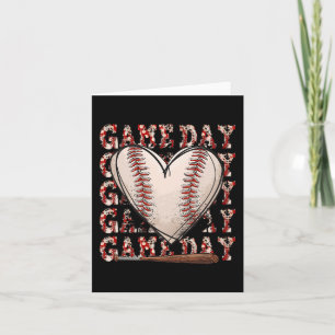 Nana Leopard Game Day Baseball Lover Mothers Day Card