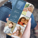 Nana Life is the Best Life 4 Photo Collage Blue Case-Mate iPhone Case<br><div class="desc">Custom photo iPhone case for nana (or edit for someone else) with 4 of your favourite pictures. The photo template is set up to display your pics in vertical portrait and square instagram formats. The nana quote reads "Nana Life is the Best Life" which you can edit for someone else...</div>