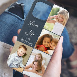 Nana Life is the Best Life 4 Photo Collage Slate Case-Mate iPhone Case<br><div class="desc">Custom photo iPhone case for nana (or edit for someone else) with 4 of your favourite pictures. The photo template is set up to display your pics in vertical portrait and square instagram formats. The nana quote reads "Nana Life is the Best Life" which you can edit for someone else...</div>