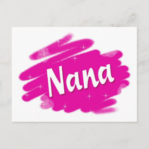 Nana Loves Pink Postcard