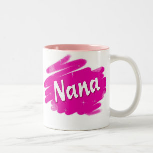 Nana Loves Pink Two-Tone Coffee Mug