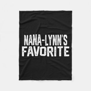 Nana-lynn’s Favorite Funny Grandparent Granhild Vi Fleece Blanket