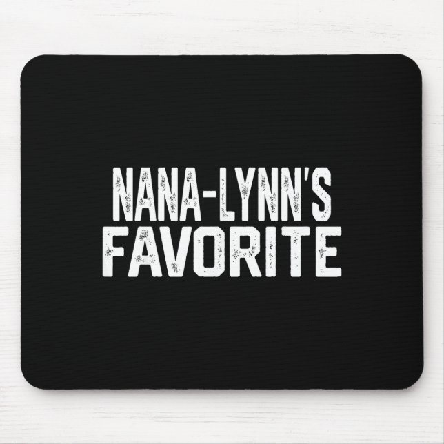 Nana-lynn’s Favorite Funny Grandparent Granhild Vi Mouse Mat (Front)