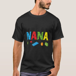 Nana Master Builder Building Bricks Blocks Family T-Shirt