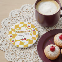 Nana Mia Retro Groovy Chequerboard and Cherry