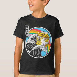 Nana Milk Surfing Kanagawa Wave Kawaii Anime Vapor T-Shirt