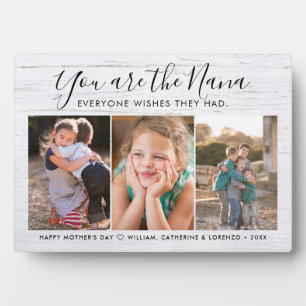 Nana Mother's Day Grandchildren Photo Collage Plaque