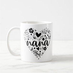 Nana Mugs, Nana Heart Mugs, Nana Mug, Grandma Coffee Mug