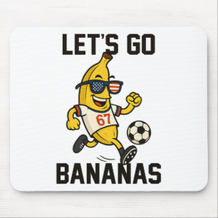 Nana Number 67 Soccer Player Kicking Ll Usa Flag G Mouse Mat