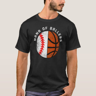 Nana Of Ballers Baseball Basketball Nana T-Shirt