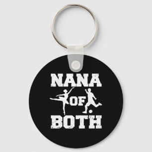 Nana Of Both Ballet Soccer Funny Dance Sports Nana Key Ring