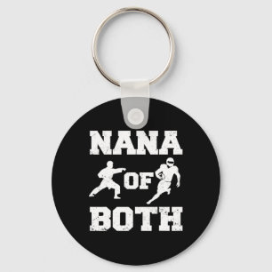 Nana Of Both Funny Footll And Karate Nana Key Ring