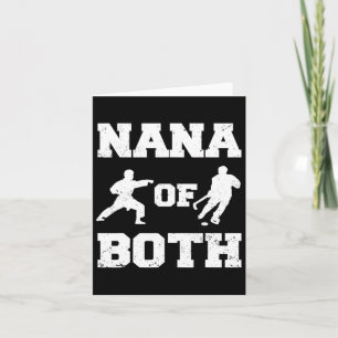 Nana Of Both Funny Hockey And Karate Nana Card