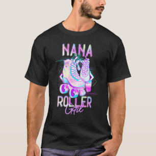 Nana Of Roller Girl Roller Skating Birthday Matchi T-Shirt